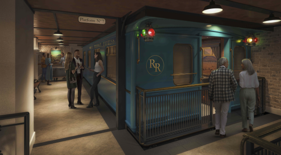 Royal Railway-Utopia Station, Virtual train dining service.